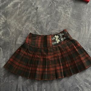 Killstar Bat girl skirt (TARTAN)